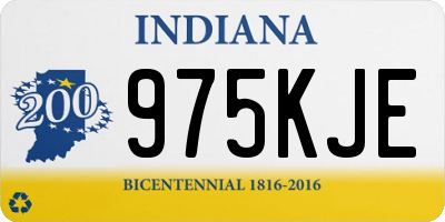 IN license plate 975KJE