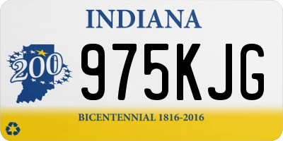 IN license plate 975KJG