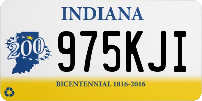 IN license plate 975KJI