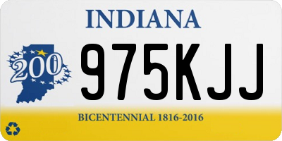 IN license plate 975KJJ