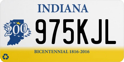 IN license plate 975KJL