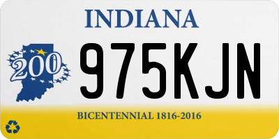 IN license plate 975KJN