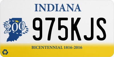 IN license plate 975KJS
