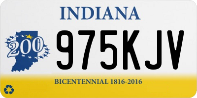 IN license plate 975KJV