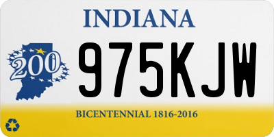 IN license plate 975KJW