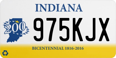 IN license plate 975KJX