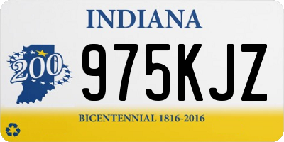 IN license plate 975KJZ