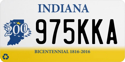 IN license plate 975KKA