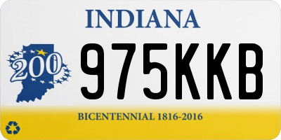 IN license plate 975KKB