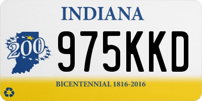 IN license plate 975KKD