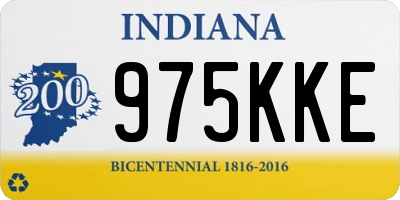 IN license plate 975KKE