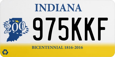 IN license plate 975KKF