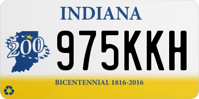 IN license plate 975KKH