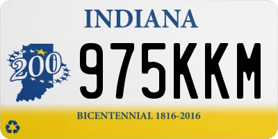 IN license plate 975KKM