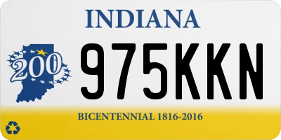 IN license plate 975KKN