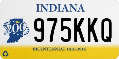 IN license plate 975KKQ