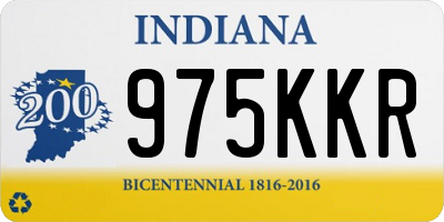 IN license plate 975KKR