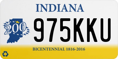 IN license plate 975KKU