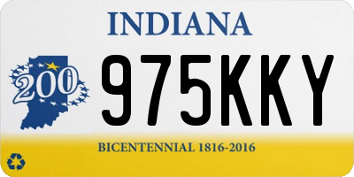 IN license plate 975KKY
