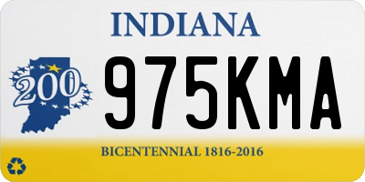 IN license plate 975KMA