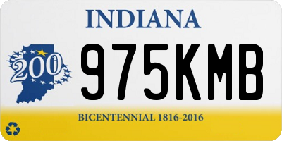 IN license plate 975KMB