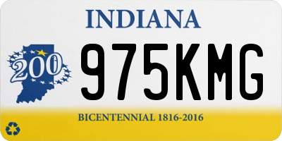 IN license plate 975KMG