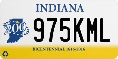 IN license plate 975KML