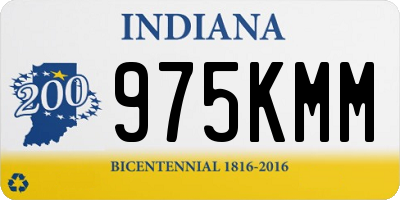 IN license plate 975KMM