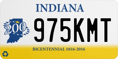 IN license plate 975KMT