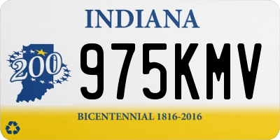 IN license plate 975KMV