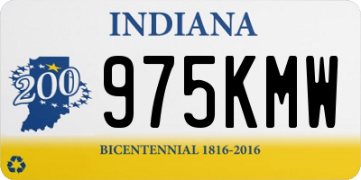 IN license plate 975KMW