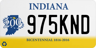 IN license plate 975KND
