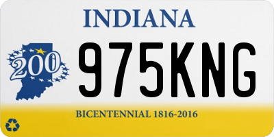 IN license plate 975KNG