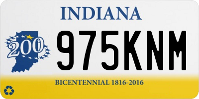 IN license plate 975KNM