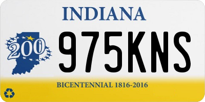 IN license plate 975KNS