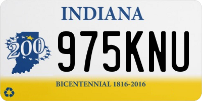 IN license plate 975KNU
