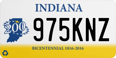 IN license plate 975KNZ
