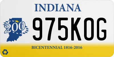 IN license plate 975KOG