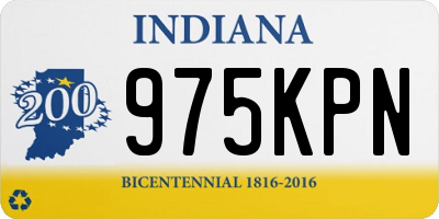 IN license plate 975KPN