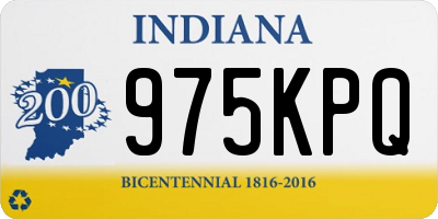 IN license plate 975KPQ