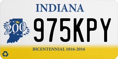 IN license plate 975KPY
