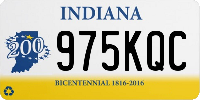 IN license plate 975KQC