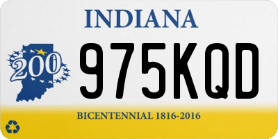 IN license plate 975KQD
