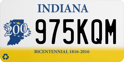 IN license plate 975KQM