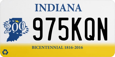 IN license plate 975KQN