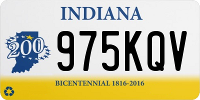 IN license plate 975KQV