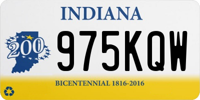 IN license plate 975KQW