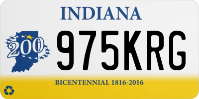 IN license plate 975KRG