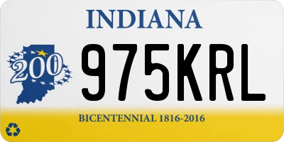 IN license plate 975KRL