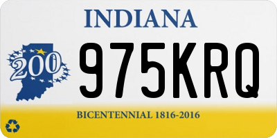 IN license plate 975KRQ
